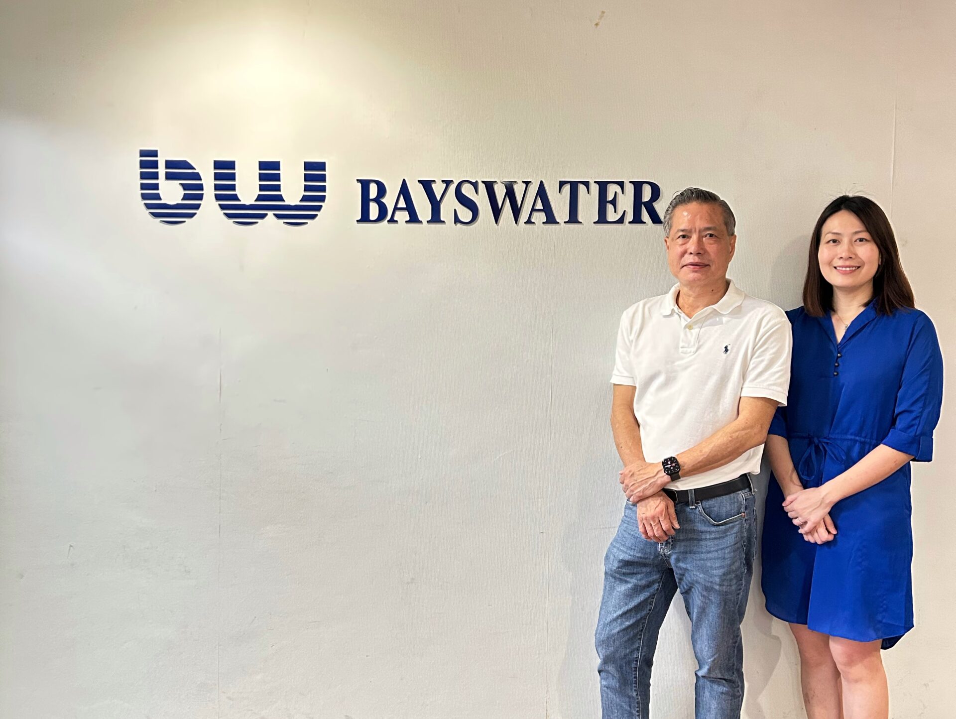 Kelvin Tan, Director of Bayswater with Joann Chan, Senior Sustainability Consultant of ASUENE