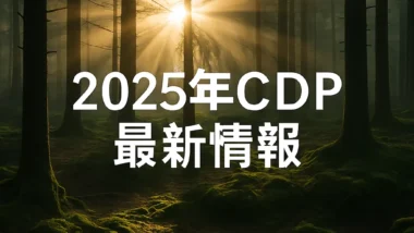 2025年注目のCDP最新動向：環境情報開示がもたらすビジネスチャンス