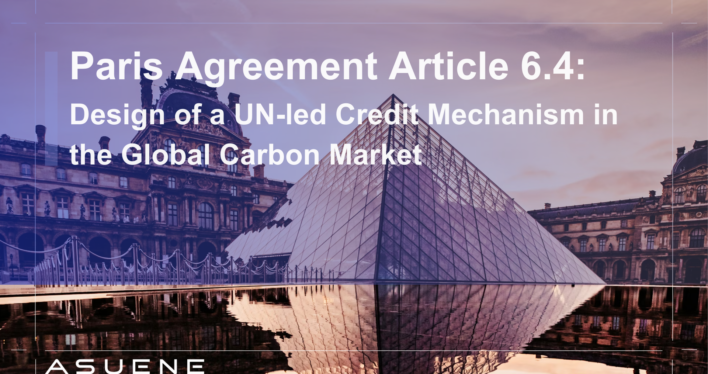 Paris Agreement Article 6.4: Design of a UN-led Credit Mechanism in the Global Carbon Market