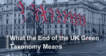 What the End of the UK Green Taxonomy Means