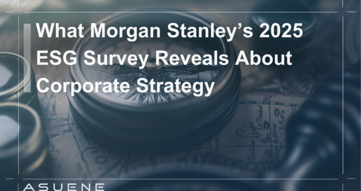 What Morgan Stanley’s 2025 ESG Survey Reveals About Corporate Strategy