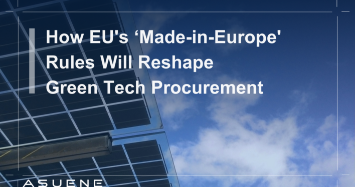 How EU’s ‘Made-in-Europe’ Rules Will Reshape Green Tech Procurement
